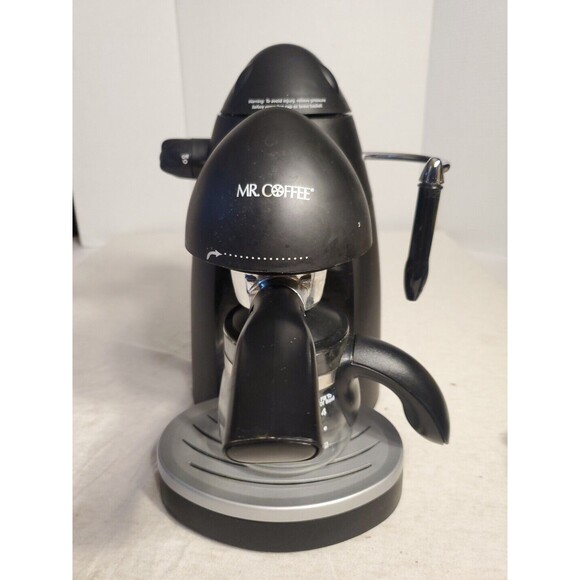 Steam Espresso‎ Maker Bt MR. COFFEE ECM20 4 Cup Black Fully Tested.  Great Cond - Picture 1 of 15